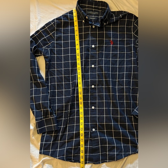 U.S. Polo Assn. Blue and Red Casual Button Down Shirt - Picture 4 of 6